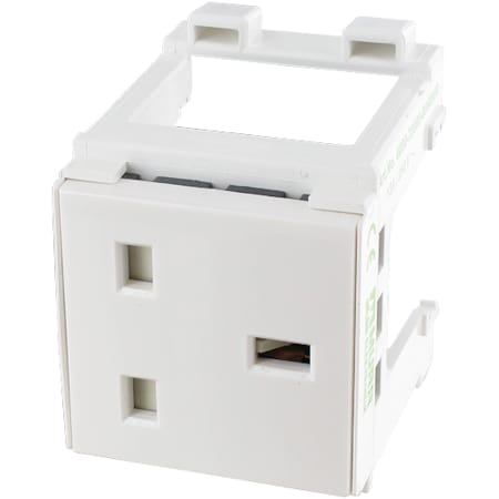 Murrelektronik Cabinet Power Outlet, 13 A, 250V AC, 2 Pole, White 4000-72000-0060000